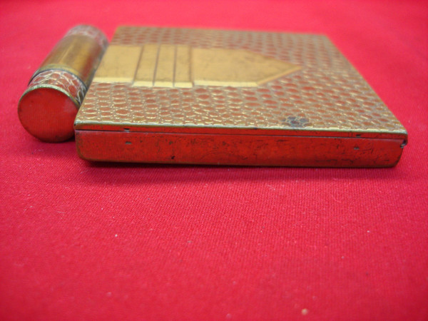 Vintage Dorothy Gray Makeup Compact - Gold-Plated, Lipstick Holder, Excellent Condition