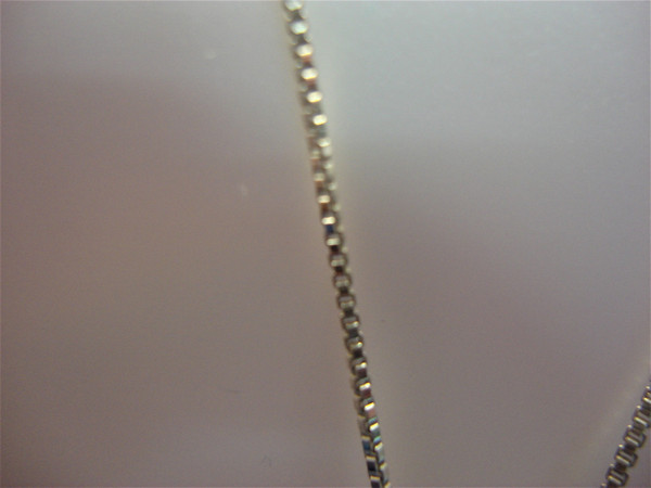 Sterling Silver Cubic Zirconia Pendant Necklace - Sparkling Box Chain