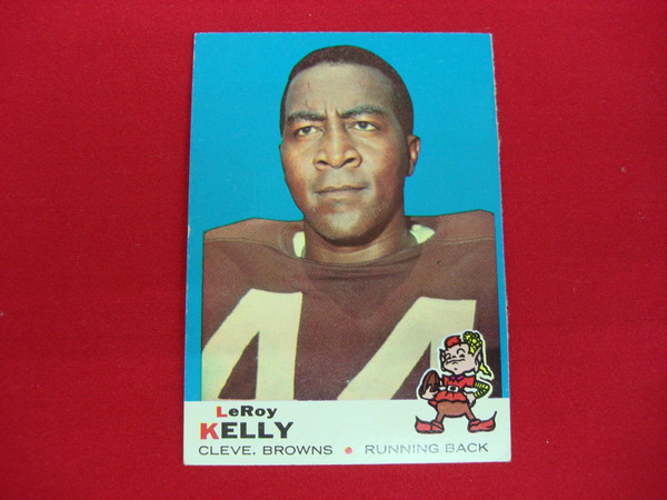LeRoy Kelly 1969 Topps Football Card #1 Cleveland Browns - Vintage Sports Collectible