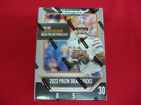 2023 Panini Prizm Football Draft Picks Blaster Box - Hunt Green Pulsar Parallels & Black Color Blast!