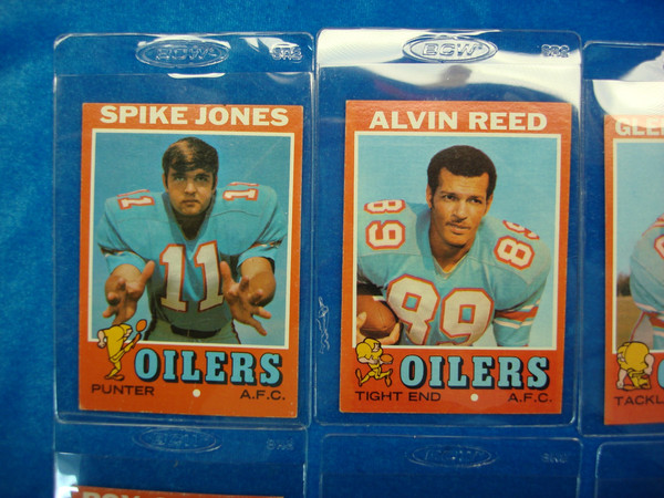1971 Topps Houston Oilers Football Cards - 7 Card Lot (Vintage NFL Collection)