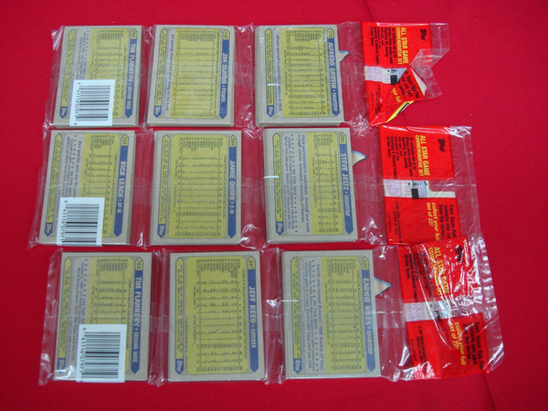 1987 Topps Rack Packs Lot of 3: Bo Jackson RC, Darryl Strawberry & Ryne Sandberg!