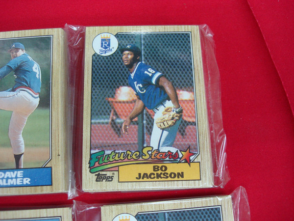 1987 Topps Rack Packs Lot of 3: Bo Jackson RC, Darryl Strawberry & Ryne Sandberg!