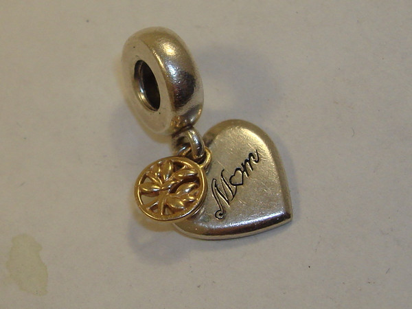 Pandora Mom Charm | Sterling Silver & 14K Gold Family Tree Design