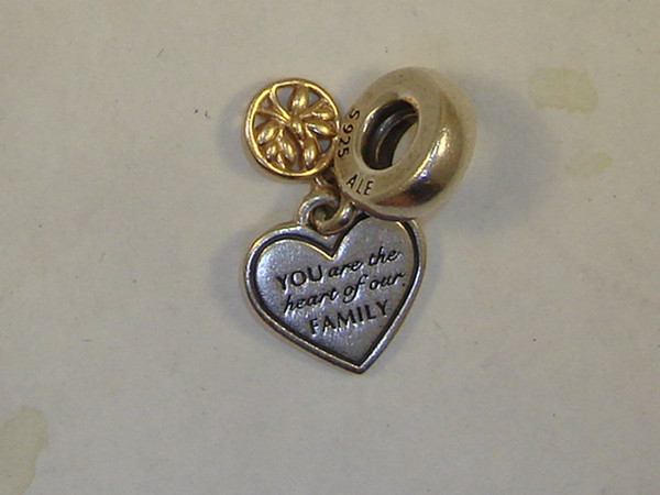 Pandora Mom Charm | Sterling Silver & 14K Gold Family Tree Design