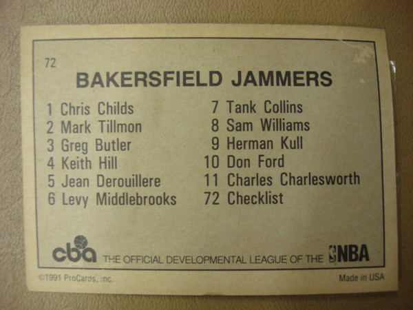 1991-92 Bakersfield Jammers CBA Trading Cards - Factory Sealed Set - NBA Developmental League