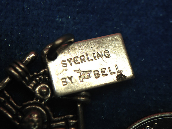 Vintage Bell Trading Co. Sterling Silver Native American Warrior & Arrowhead Charms - Colorado Souvenir