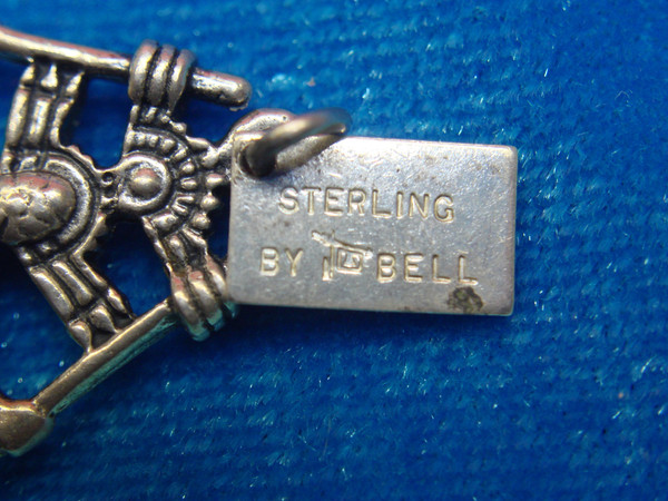 Vintage Bell Trading Co. Sterling Silver Native American Warrior & Arrowhead Charms - Colorado Souvenir
