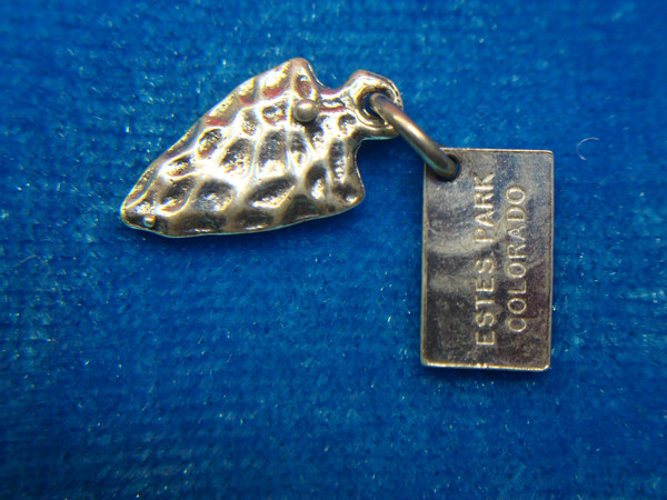 Vintage Bell Trading Co. Sterling Silver Native American Warrior & Arrowhead Charms - Colorado Souvenir
