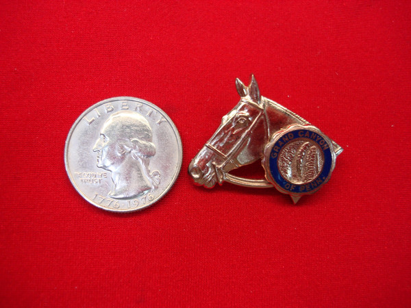 Vintage Grand Canyon of Pennsylvania Pin - Horse Head Souvenir, Excellent Condition