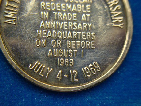 1969 Amity Township PA 250th Anniversary .999 Fine Silver Medal - Collectible Souvenir