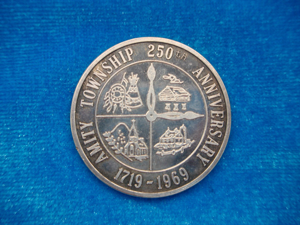 1969 Amity Township PA 250th Anniversary .999 Fine Silver Medal - Collectible Souvenir