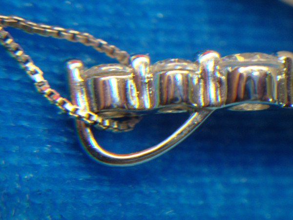 Sterling Silver Journey Pendant Necklace with Diamonds - Pre-Owned