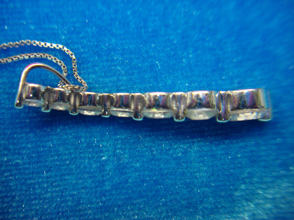 Sterling Silver Journey Pendant Necklace with Diamonds - Pre-Owned