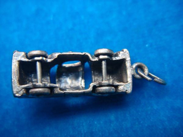 Vintage Sterling Silver Hot Rod Charm - 3D Jaloapy Car Charm Bracelet