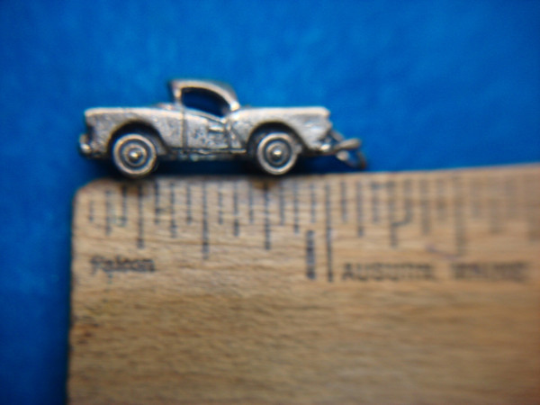 Vintage Sterling Silver Hot Rod Charm - 3D Jaloapy Car Charm Bracelet