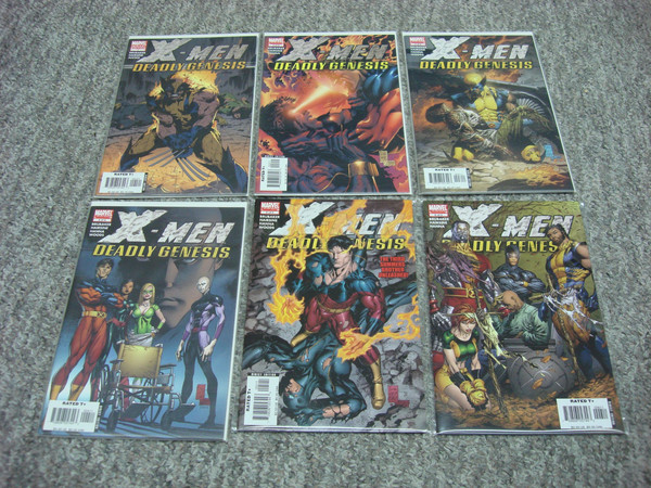 X-Men Deadly Genesis #1-6 Variant Cover Limited Series (2006) - Collectible Comic Set