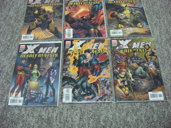 X-Men Deadly Genesis #1-6 Variant Cover Limited Series (2006) - Collectible Comic Set