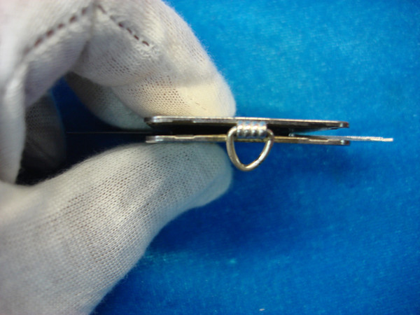 Vintage Hickok Sterling Silver & 10K Gold Pocket Knife Watch Fob - Art Deco Design