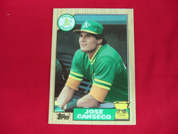 1987 Topps Tiffany Jose Canseco #620 Oakland A's Baseball Card - Glossy, Mint Condition