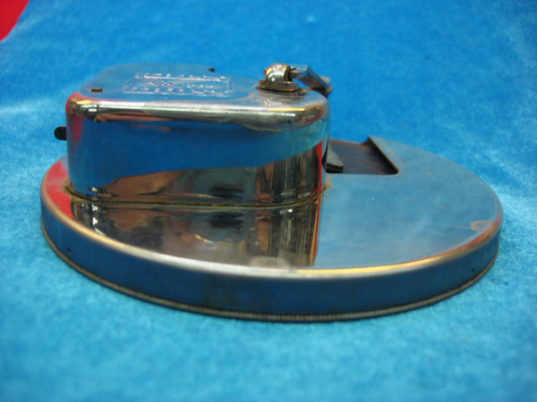 Vintage Kriss Kross Hand Crank Razor Sharpener - Chrome Steel, St. Louis Estate Find