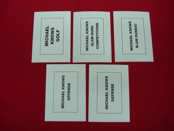 Vintage Michael Jordan Sports Card Lot (5 Cards) - Broder Type Design