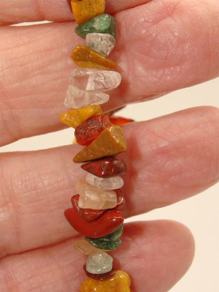 Vintage Mid-Century Gemstone Choker Necklace | 18 Inch Statement Piece