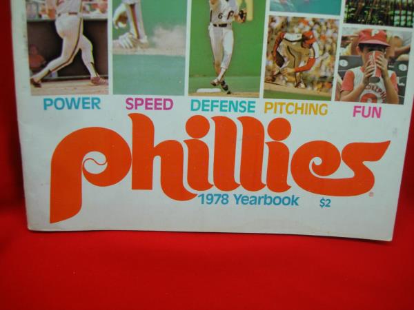 1978 Philadelphia Phillies Yearbook - Vintage Baseball Memorabilia, Color Photos