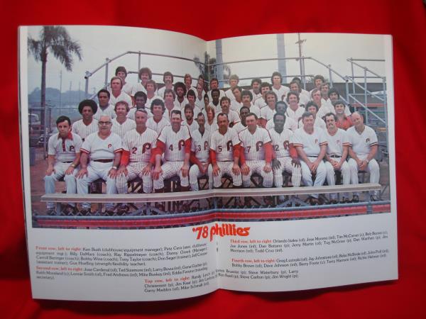 1978 Philadelphia Phillies Yearbook - Vintage Baseball Memorabilia, Color Photos