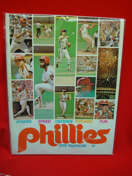 1978 Philadelphia Phillies Yearbook - Vintage Baseball Memorabilia, Color Photos