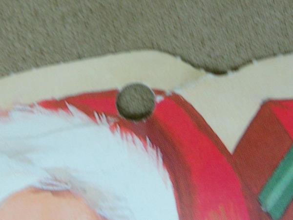 Vintage Eureka USA Santa Claus Die Cut - Two-Sided Full Color Holiday Decor, 12.5
