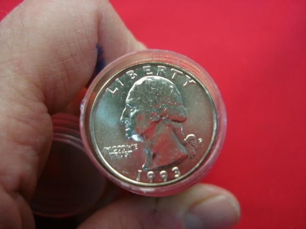 1993 P Washington Quarter Roll (40 Coins) - Uncirculated & Authentic