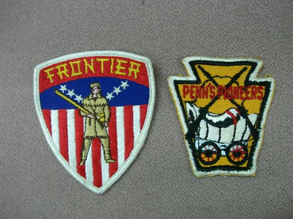 Vintage Boy Scout Patches - Daniel Boone Council, PA - Frontier & Penn's Pioneers Districts