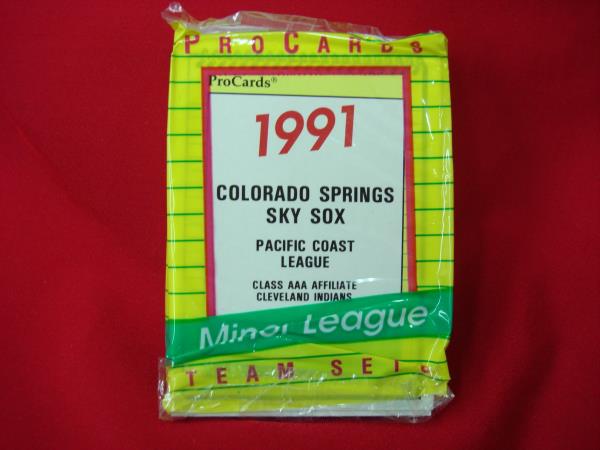 1991 Colorado Springs Sky Sox Pro Cards Factory Sealed - Vintage Baseball Collectible