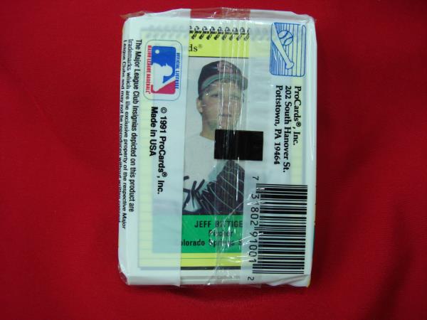 1991 Colorado Springs Sky Sox Pro Cards Factory Sealed - Vintage Baseball Collectible