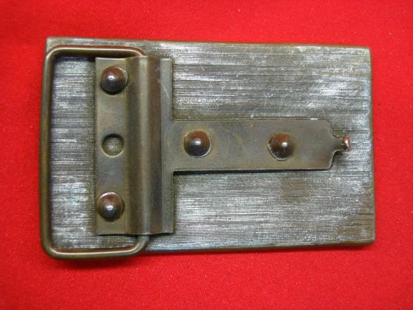 Vintage Colorado State Penitentiary Western Belt Buckle - Brass, 1 3/4 Inch
