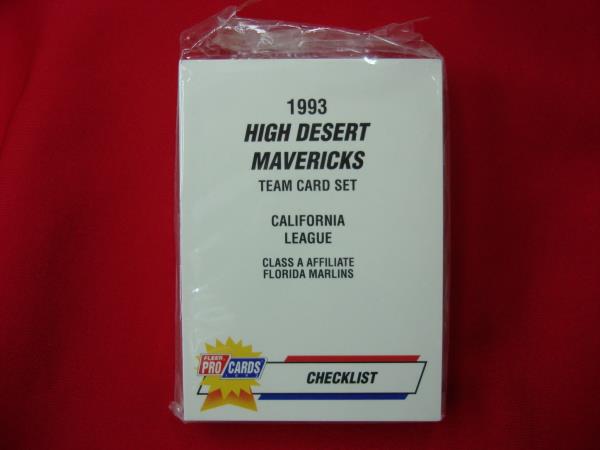 1993 High Desert Mavericks ProCards Team Set - Carl Everett & Roster, Factory Sealed