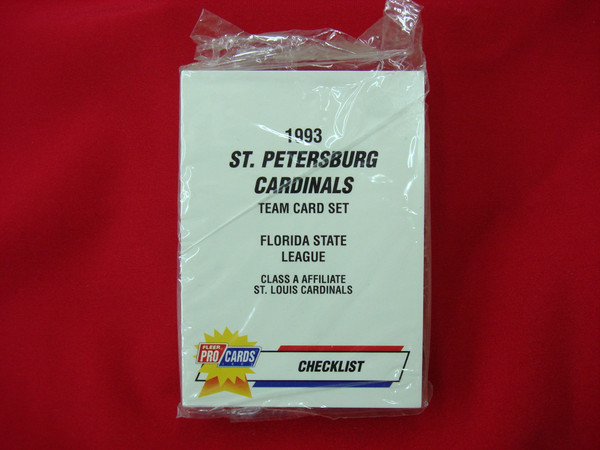 1993 St. Petersburg Cardinals Minor League Baseball Card Set - Fleer ProCards (Dimitri Young & More)