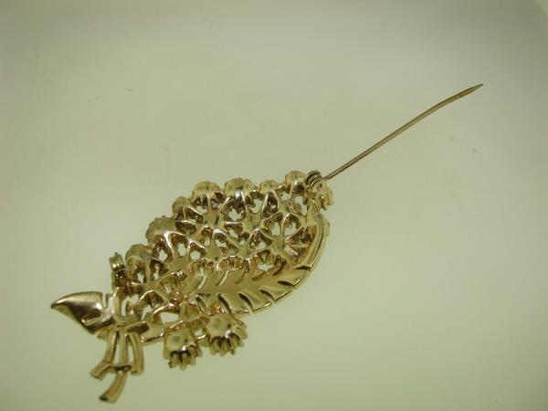 Vintage Coro Pegasus Aurora Borealis Rhinestone Brooch (1950s)