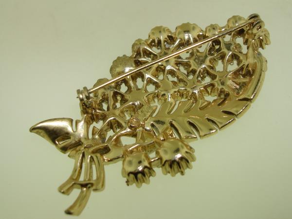 Vintage Coro Pegasus Aurora Borealis Rhinestone Brooch (1950s)