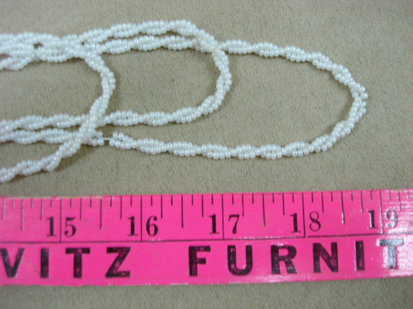 Vintage 1930s-40s Pearl Rondelle Necklace | 14 Strands, Gold Tone Clasp