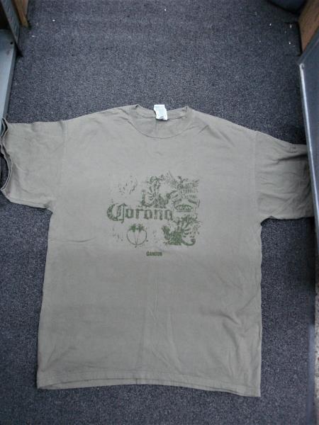 Vintage Corona Cancun T-Shirt (80s/90s) - Size Large, Weathered Look