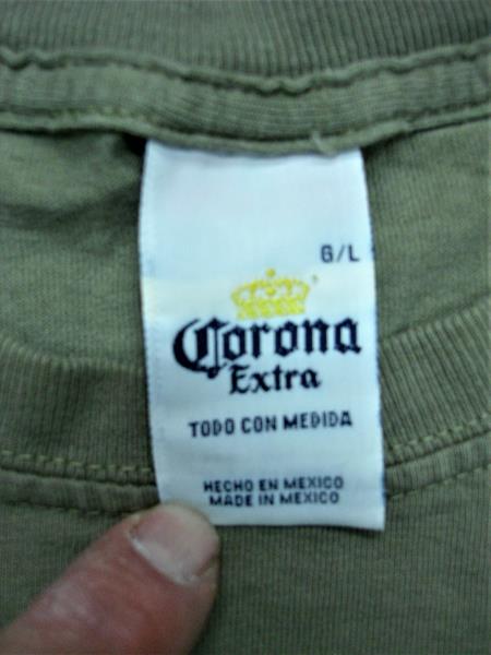Vintage Corona Cancun T-Shirt (80s/90s) - Size Large, Weathered Look