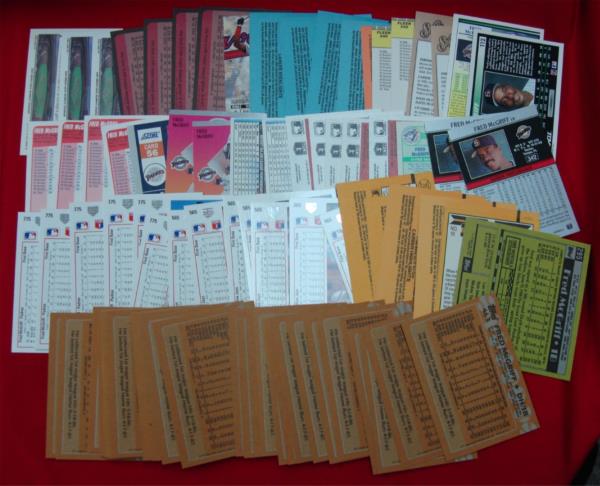 Fred McGriff 90+ Card Collection (Late 80s - Early 90s) *Blue Jays & Padres*  - Great Value Lot