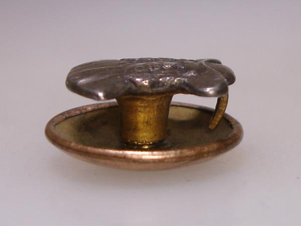 Antique Sterling Silver Ben Franklin Collar Button | L.D. Anderson, Reading PA