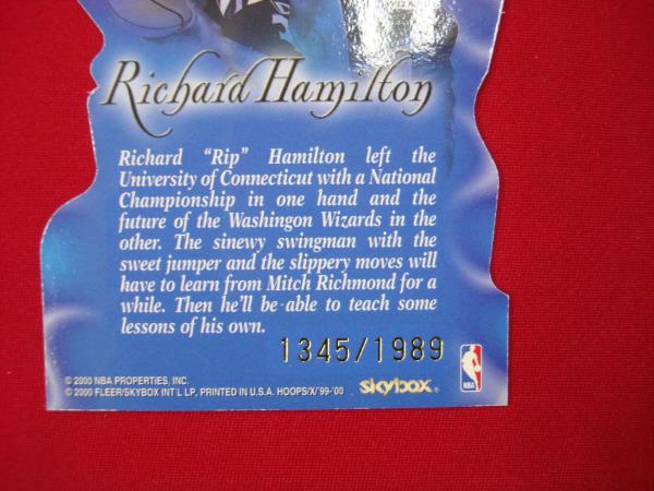 Richard Hamilton Wizards Basketball Card Collection (17 Cards) - Rookies, Premiums, Inserts & 2nd Year