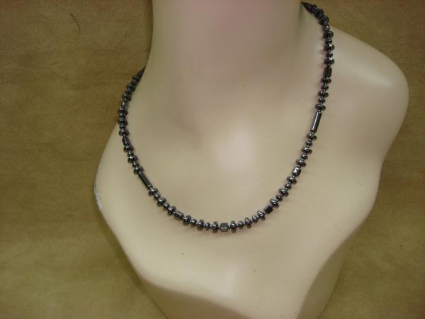 Vintage Hematite Necklace | Unique Assorted Shapes & Sizes | Genuine Stone