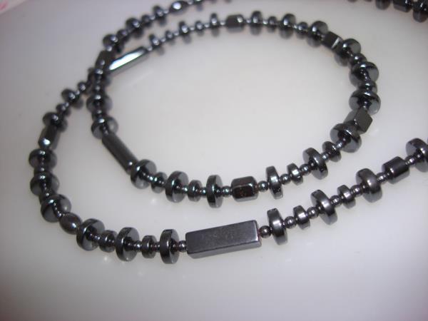 Vintage Hematite Necklace | Unique Assorted Shapes & Sizes | Genuine Stone