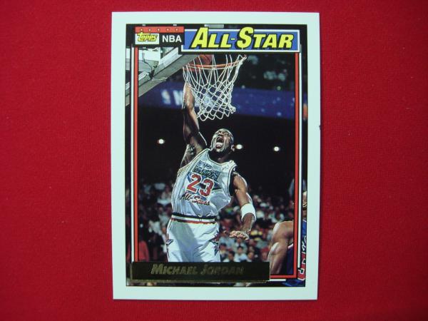 1991-92 Topps Gold All-Star Michael Jordan (#115) - Chicago Bulls Basketball Card - 'Super Legend' Edition