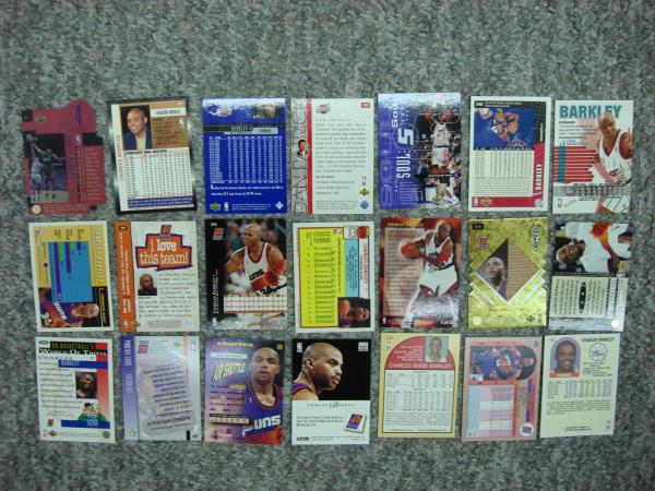 Charles Barkley Rookie Cards & Premium Inserts: 21-Card Lot (Sixers, Rockets, Suns)
